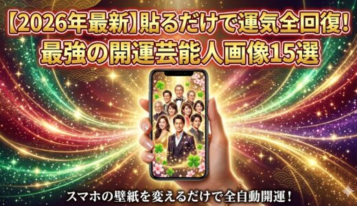 【2026年最新】貼るだけで運気全回復！最強の開運芸能人画像15選