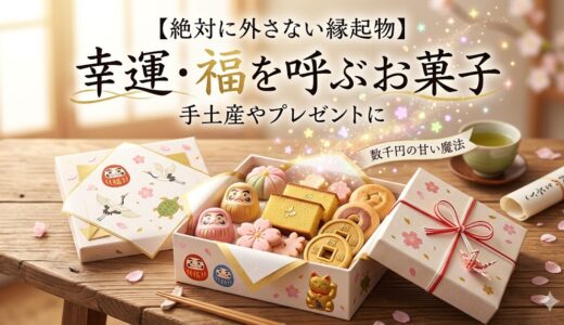 【絶対に外さない縁起物】手土産やプレゼントに！幸運・福を呼ぶお菓子
