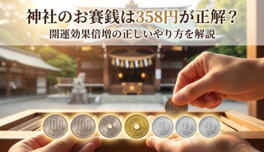 神社のお賽銭は358円が正解？開運効果が倍増する理由と正しいやり方